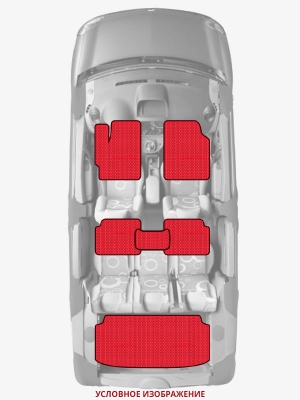ЭВА коврики «Queen Lux» комплект для Honda Prelude (BA4, BA5)